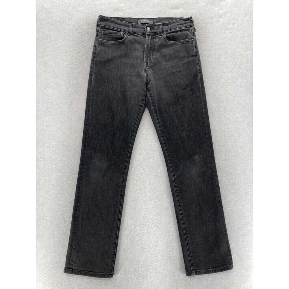 Bluffworks Departure 2.0 Jean Mens 30x32 Black CoolMax Stretch Denim Regular Fit